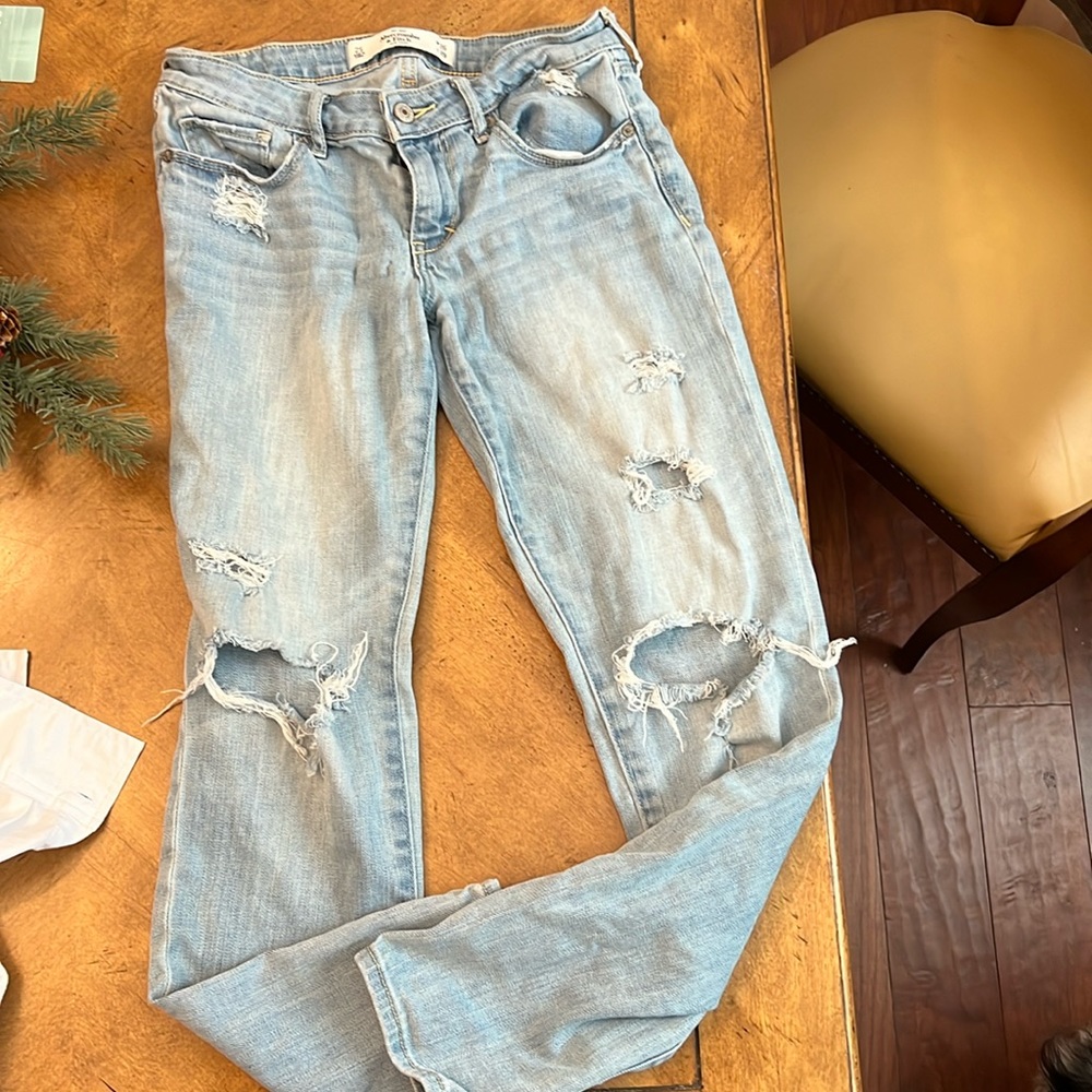 Woman’s Abercrombie distressed jeans